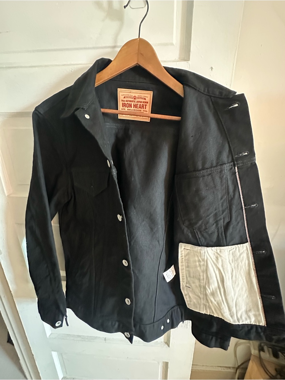 Iron Heart Men's Black Lightweight Shirt Jacket